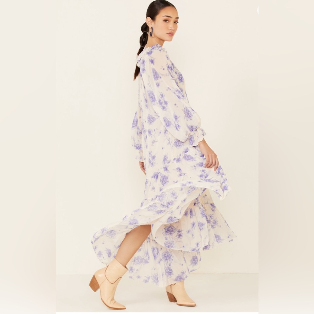 Free People Feeling Groovy Long Sleeve Dress